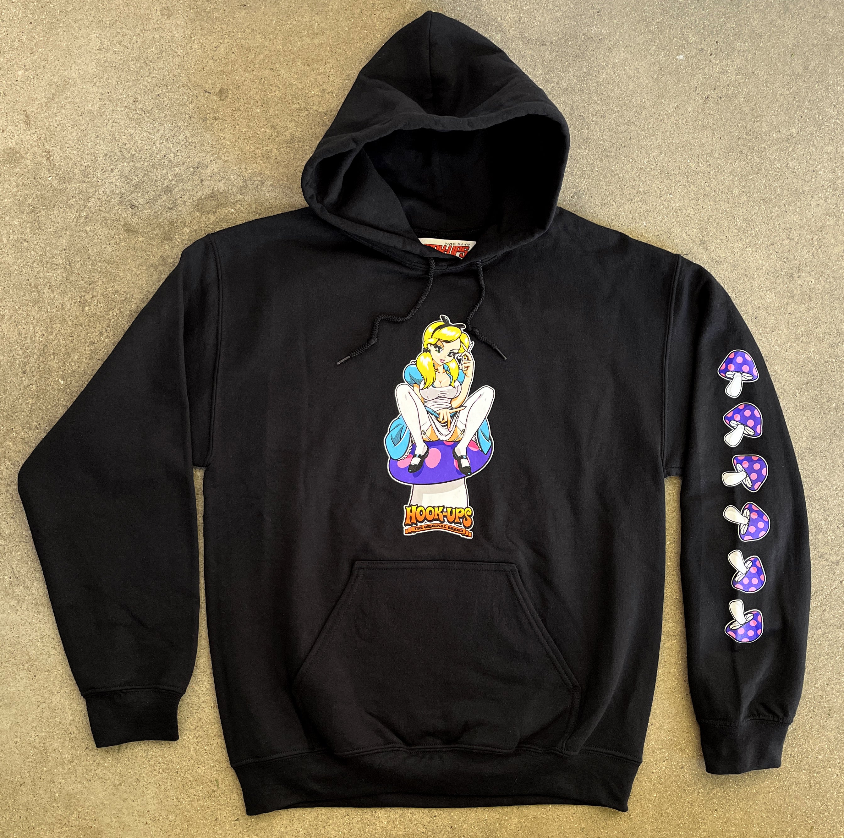 Alice Hooded Sweatshirt - BLACK - Image 3