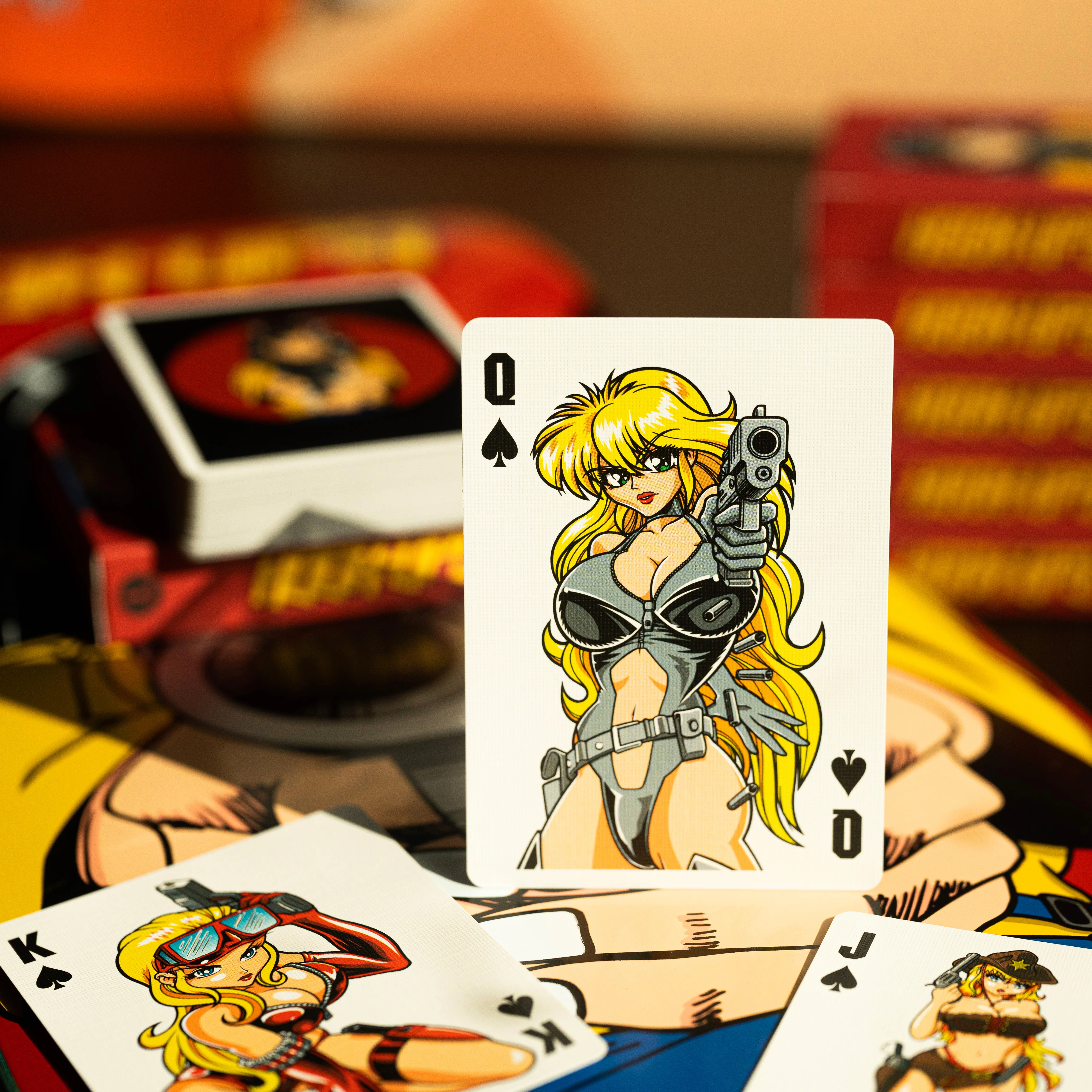 Barrel of a Gun Playing Cards GILDED LIMITED EDITION PINK PRISM - Image 12