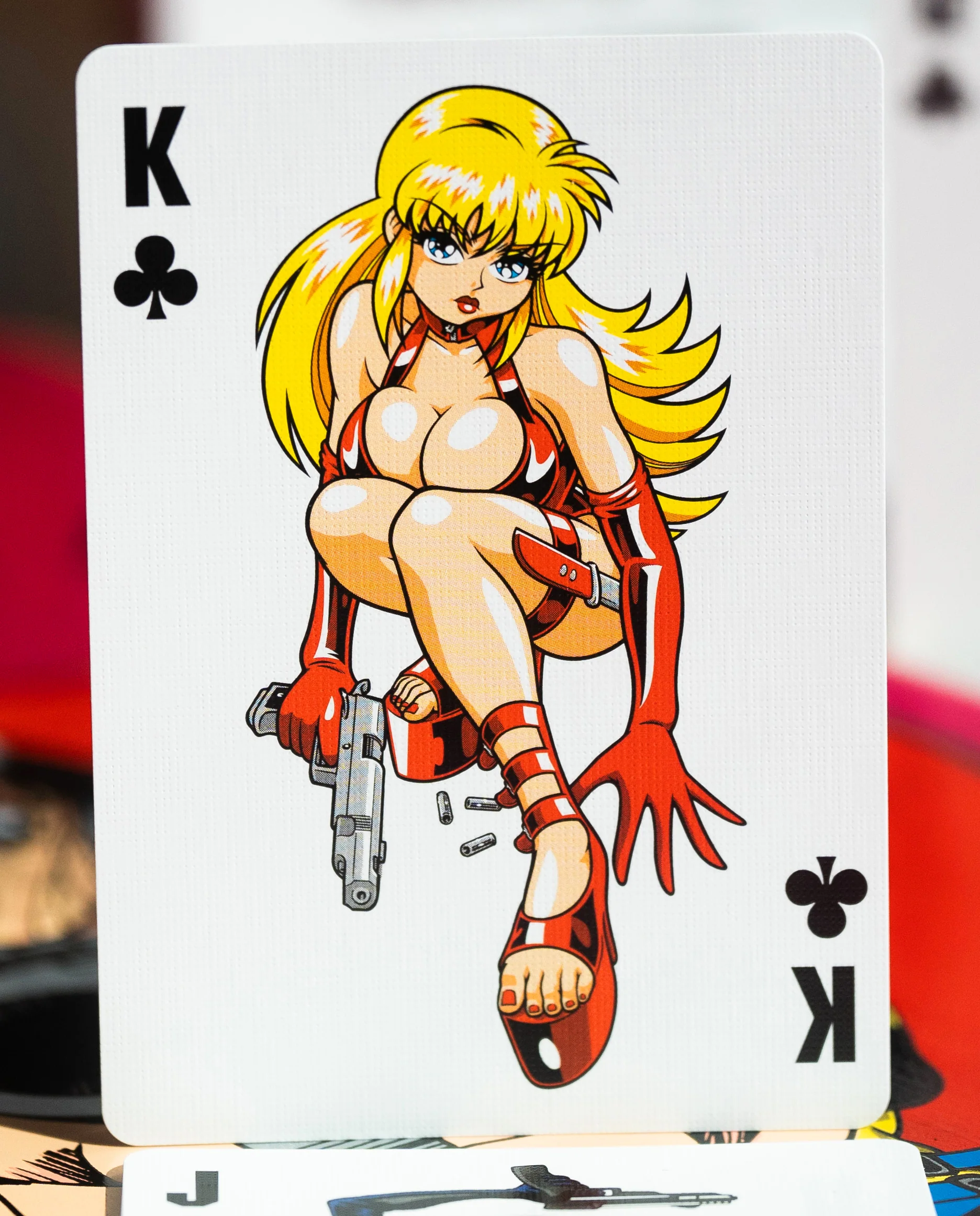 Barrel of a Gun Playing Cards GILDED LIMITED EDITION PINK PRISM - Image 7