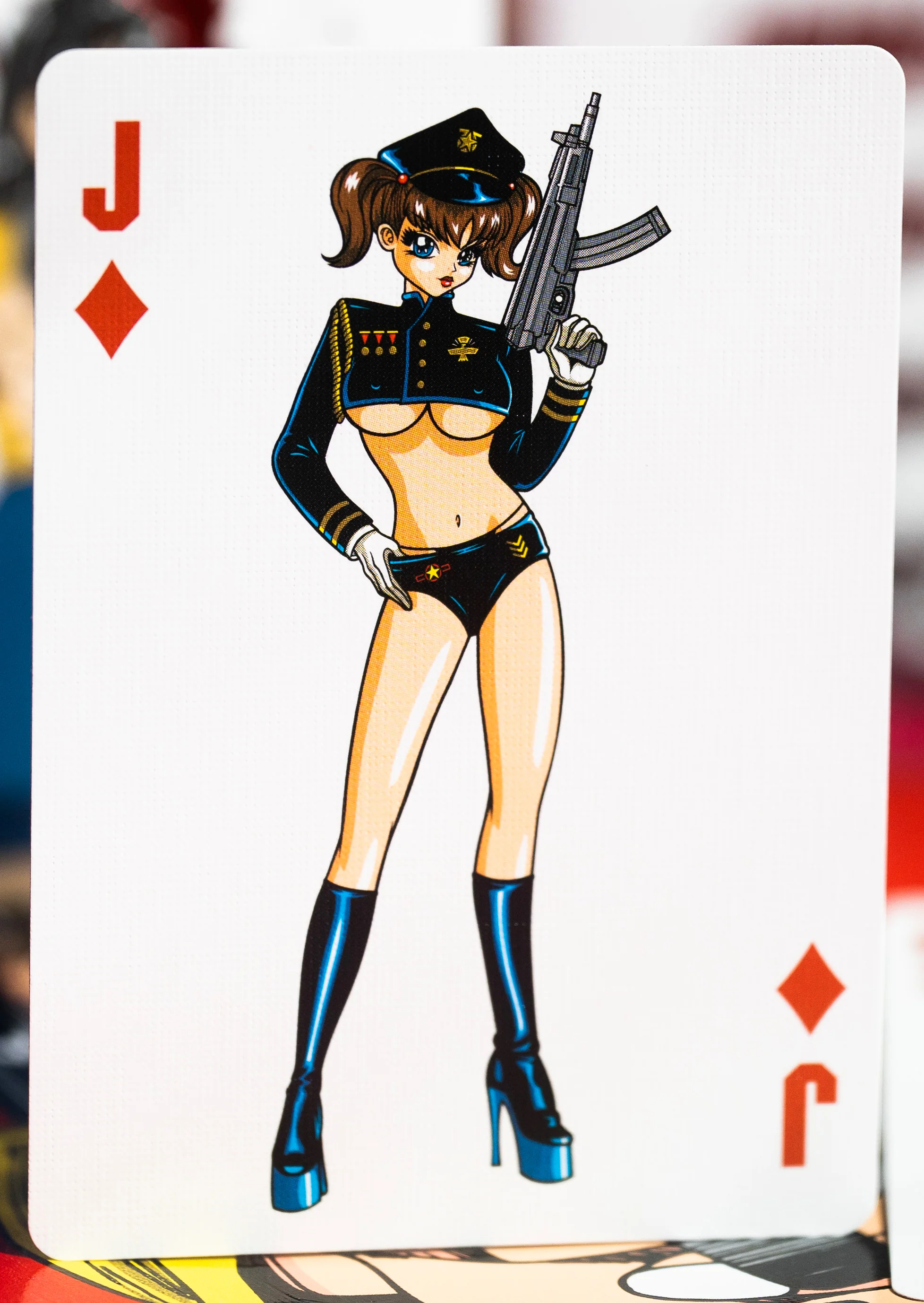 Barrel of a Gun Playing Cards GILDED LIMITED EDITION PINK PRISM - Image 9
