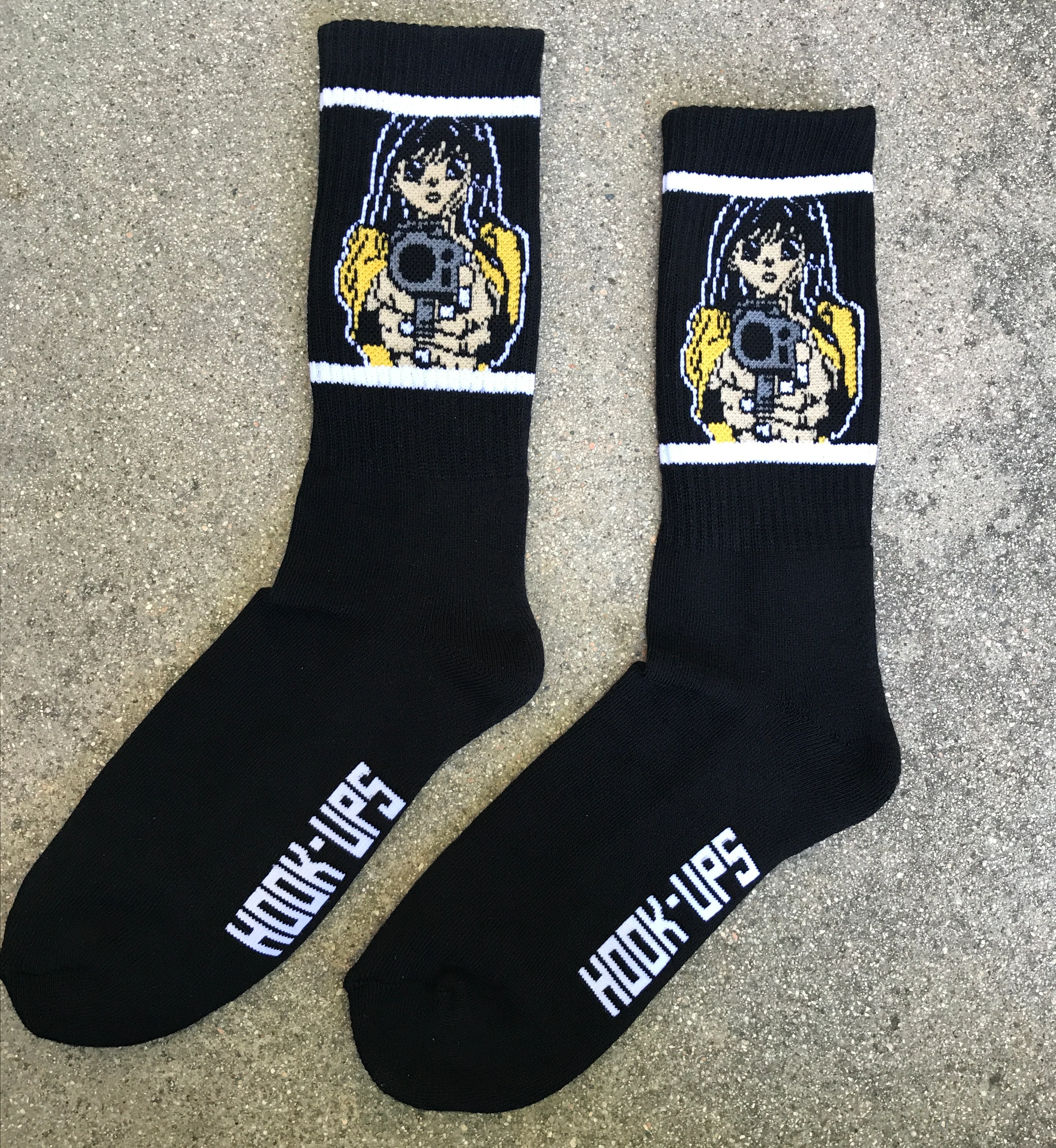 Barrel of a Gun Socks - BLACK - Image 3