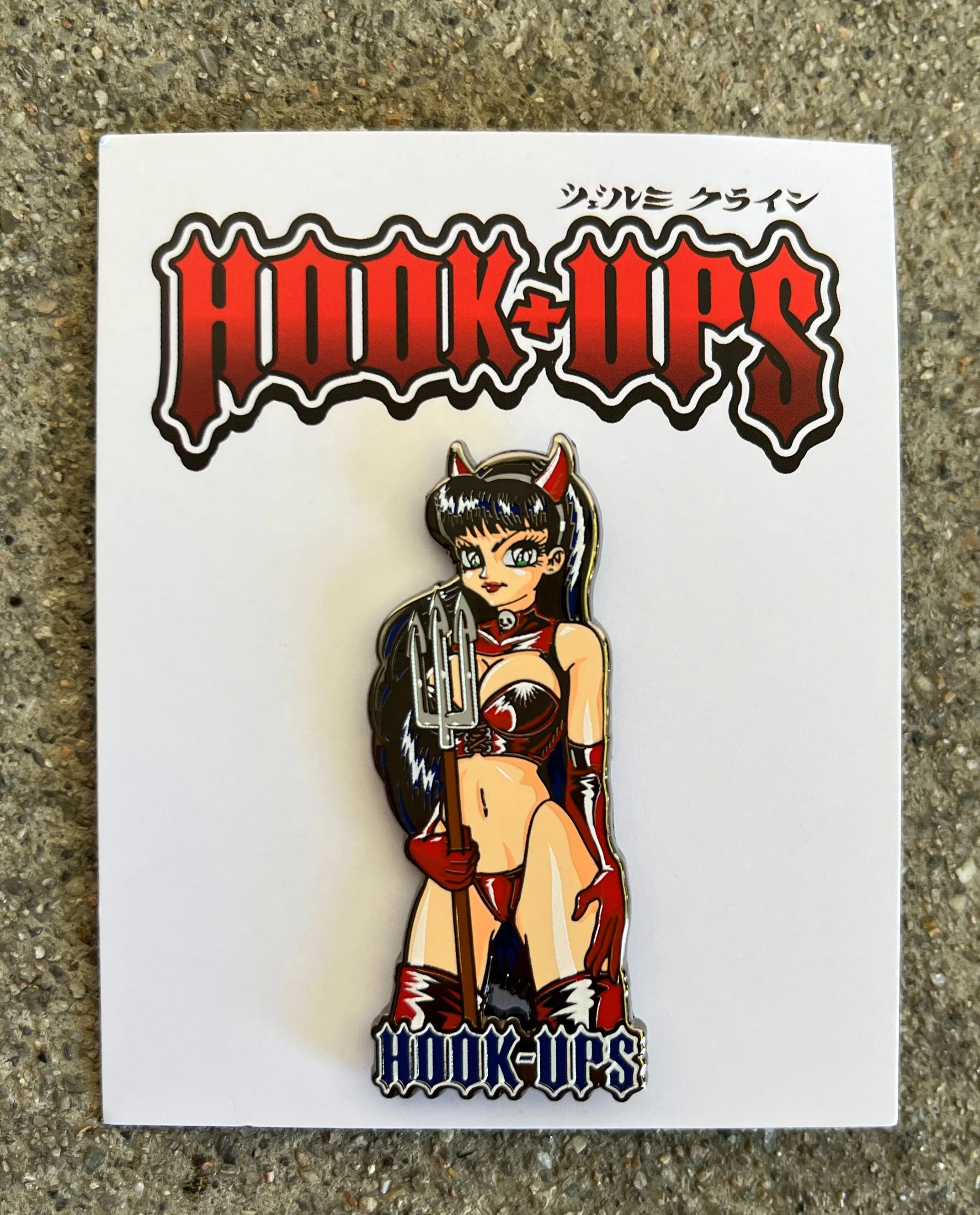 OG Devil Girl hard enamel pin - Image 3