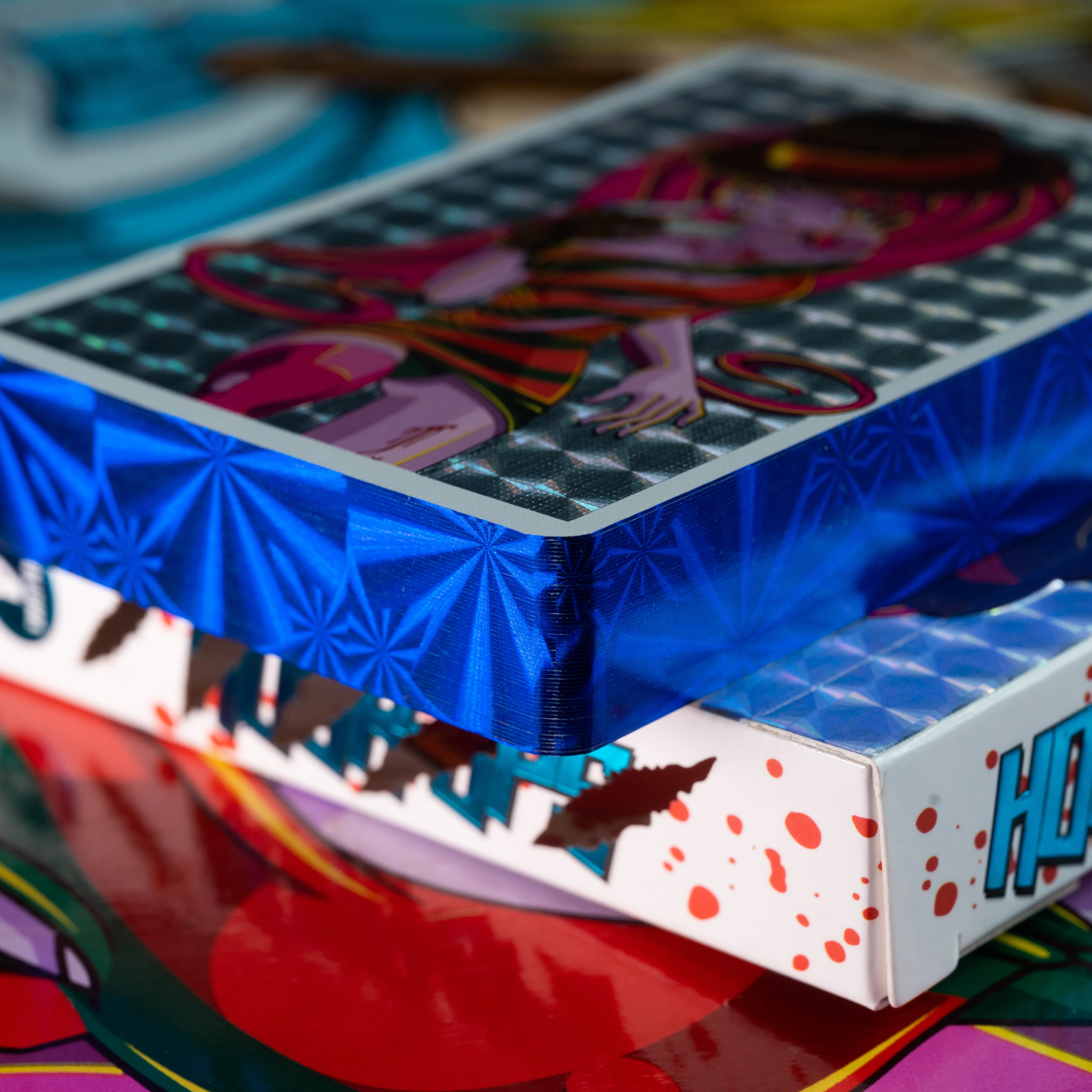 SIGNED WITH BLOOD SPLATTER TRICK OR TREAT PLAYING CARDS *BLIND PACKS* - Image 6