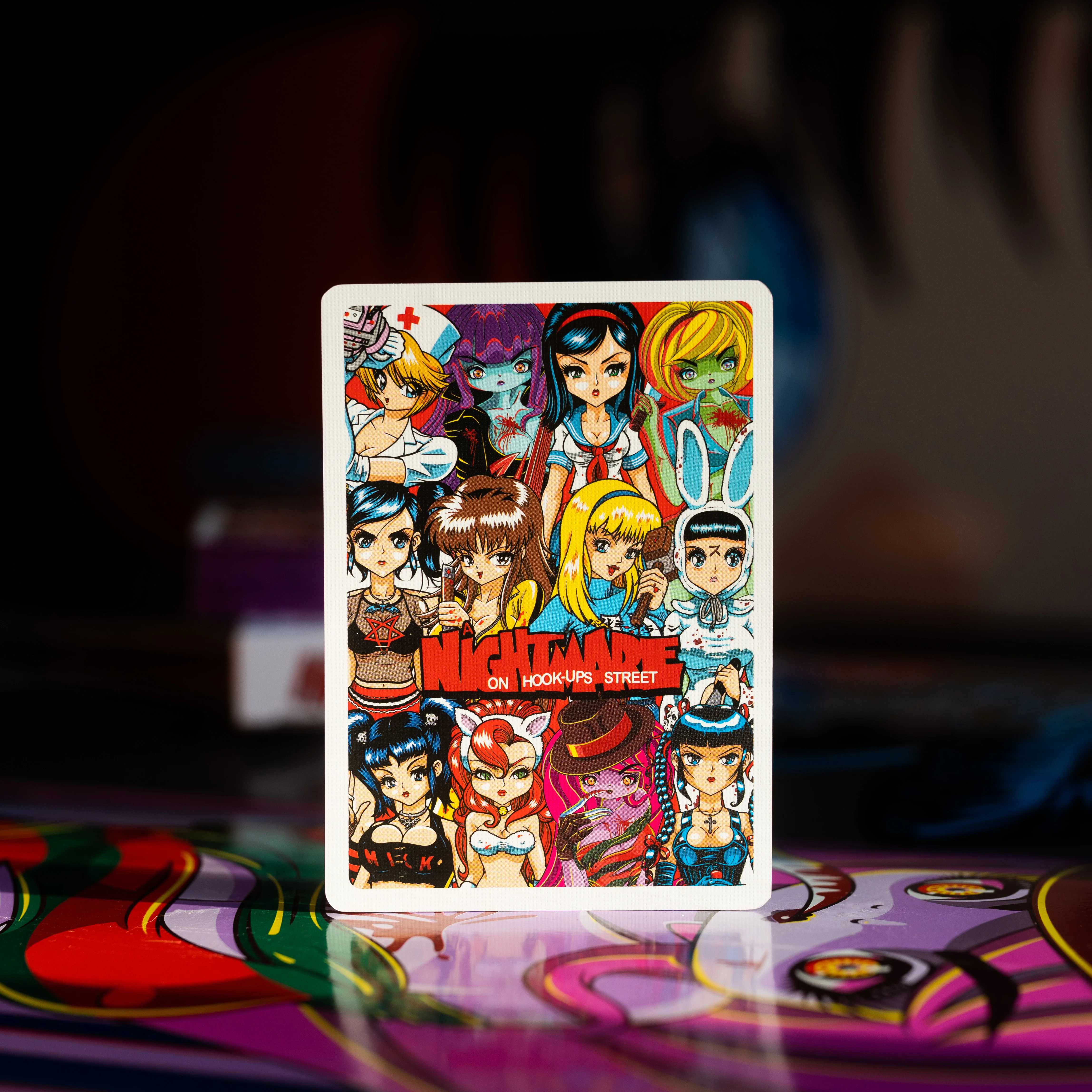 SIGNED WITH BLOOD SPLATTER TRICK OR TREAT PLAYING CARDS *BLIND PACKS* - Image 8